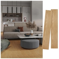 Set 36 Placi Autoadezive pentru Pardoseala, Vafy, din PVC, Impermeabil, Ignifug, Usor de Curatat, Dimensiune Placa 91.44 x 15.24 cm, Grosime 1.5 mm, Acoperire 5 m2, Model 12, Crem