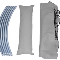 Leagan de gradina XXL Sersimo, suspendat tip pat, 150cm, gri