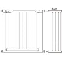 Poarta de siguranta Safety Gate pentru scari, ajustabila, din lemn cu structura otel, 103-110cm, negru maro