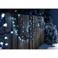 Instalatie Craciun Profesionala de Exterior IP65, 210 m, 5040 Led-uri Mari ,Franjuri, Alb rece, Flash, Alimentator, Interconectabila, Fir Negru Cauciucat, 220v, Vafy
