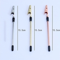 Clema mini pentru fixarea bijuteriilor, Vafy, din Metal, Ajutor pentru Bratari, Incuietori, Fermoare, Ajustare, Clema pentru Gura, 15.5 cm, Auriu