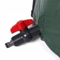 Rezervor apa pluviala 250 L, pliabil 60x88 cm, cu robinet si filtru, PVC rezistent UV, verde