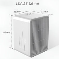 Mini Incalzitor pentru Birou, Vafy, Incalzire si Racire, 1000-1200W, cu Lumini, cu Maner, Lungime Cablu 1.5 m, 3 Trepte de Temperatura, 15.3x13.8x22.5 cm, Alb