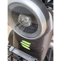 Triciclu Electric V6, Saige, Fara Permis, cu Doua Locuri, Motor 1800W, Baterie 72V24Ah, Autonomie 60km, 220x88x105 cm, Viteza Maxima 25km/h, Alb Coffee
