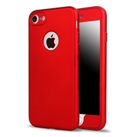 Husa Apple iPhone 7 Plus Full Silicone 360 Rosu