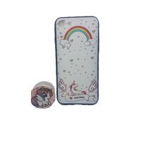 Husa Apple iPhone 6 Plus/6S Plus Multicolor Model Unicorn + Suport inclus