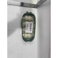 Forma pentru inghetata Flippy, 4 compartimente, forme cu animalute, materialsilicon si ABS, 21 x 12.8 x 3cm, verde