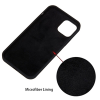 Husa protectie Vafy compatibila cu Apple iPhone 13 Pro Max Liquid Silicone Negru
