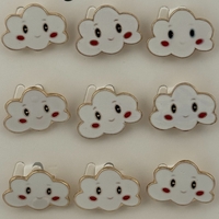 Set 12 Brose Martisor pentru Copii, Jolie, Model Norisor, Alb