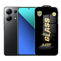 Folie de Protectie pentru Xiaomi Redmi 13, Vafy, Sticla Securizata ESD, Margini Negre, Rezistenta la Zgirieturi, Antistatica, 0.35 mm, Transparenta