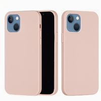 Husa protectie Vafy compatibila cu Apple iPhone 13 Mini Liquid Silicone Roz