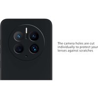 Husa de Protectie, Vafy, pentru Huawei Mate 50 Pro, Liquid Silicone, cu Microfibra pe Interior, Protectie Antisoc, Compatibil Incarcare Wireless, Negru