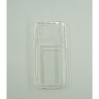 Husa protectie Vafy cu suport card compatibila cu Apple iPhone XR Transparent