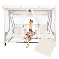 Plasa antiinsecte pentru leagan de gradina, 165x680 cm, bej