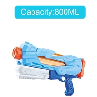 Pistol cu Apa pentru Copii, Rezervor, Pentru Piscina/Plaja, Flippy, 6ani+, 5 duze, Quick Fill, Albastru, 800ML