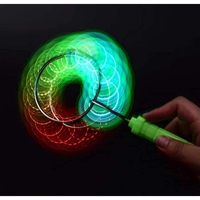 Jucarie Interactiva, Flippy, Titirez Magnetic, cu Led, 19.8 x 5 cm, Portocaliu