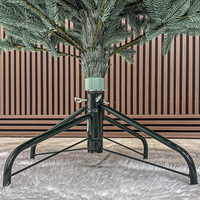 Brad artificial Christmas Deluxe by Sersimo, Laponia Select argintiu, integral 3D, 180cm