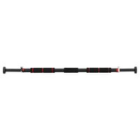 Bara tractiuni reglabila pentru usa 82-130 cm, otel si spuma NBR, capacitate 300 kg, negru