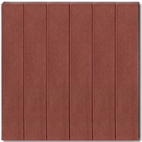 Set 10 Placi Tapet 3D, Vafy, 70 x 70 cm, Grosime 3 mm, din Rasina, Tip Placi de Lemn, Suprafata Acoperita 4.9 mp, Caramiziu