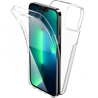 Husa de protectie Vafy 360 grade, PC+TPU+Folie policarbonat, pentru Samsung Galaxy S23 Ultra , Transparent