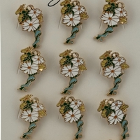 Set 12 Brose Martisor Primavara, Jolie, Model Margarete Impletite
