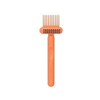 Perie pentru Curatarea Parului, Flippy, din Plastic, 16 x 5 cm, Portocaliu