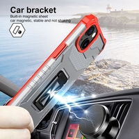 Husa de protectie Vafy compatibila cu Apple iPhone 13 Mini Acrylic Armor cu suport Rosu
