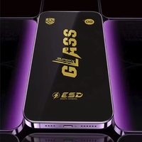 Folie Sticla Securizata pentru iPhone 16 Plus, Vafy, Folie compatibila cu Apple iPhone 16 Plus, Sticla ESD, Super HD Glass, Anti-static, Margini Negre, Transparent