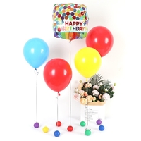 Greutate pentru Baloane, Flippy, Accesoriu Petrecere, 5.5x5.5 cm, 120 g, Rosu