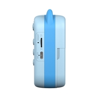 Camera Instantanee pentru Copii, Flippy, cu Functie de Printare, Camera Frontala + Selfie, Cablu USB-C, Bluetooth, Compatibil iOS/Android, Imprimare APP, Model Pisica, Albastru