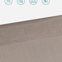 SONGMICS Sezlong pliabil, cu parasolar, spatar reglabil in 5 pozitii, maxim 150kg, 193x55x31cm, taupe