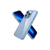 Husa Hibrid Defender MG Series pentru iPhone 14 Pro Max, Vafy, Protectie Antisoc, Albastru