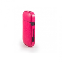 Husa Vafy pentru IQOS 2.4 Plus, Capac de Protectie, Anti Soc si Zgarieturi, din Piele Ecologica, 43 g, 12 x 6 x 2.5 cm, Roz