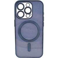 Husa de Protectie 2 in 1, Vafy, pentru Apple iPhone 14 Pro, Compatibila MagSafe, Magnetica, cu Protectie Lentila, din TPU, Albastru Marin