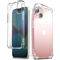 Husa de protectie Vafy, TPU, pentru Apple iPhone 15 Plus , Antisoc, Protectie colturi, Rezistenta la impact, Transparenta