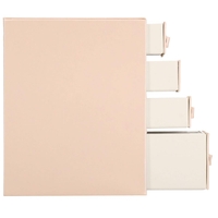 (DL) Cutie depozitare si organizare bijuterii, piele ecologica + velur, 26 x 22 x 18 cm, roz