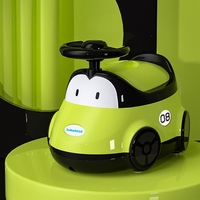 Olita pentru Copii, Flippy, +1an, Portabila, Design Masinuta cu Capac, Model Prietenos, Non-Toxic, Compartiment Detasabil, Usor de Curatat, Verde