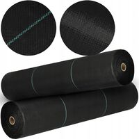 Folie agrotextil, mulcire, antiburuieni, filtru UV, 10 x 1.6metri, 70g/m2, negru