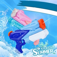 Pistol cu Apa pentru Copii, Rezervor, Pentru Piscina/Plaja, Flippy, 6ani+, 3 duze, Roz, 770ML
