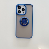 Husa de protectie Vafy compatibila cu Apple iPhone 13 Mini,Defender cu prindere inel,Albastru