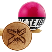 Kendama X TE IUBESC Originala, Profesionala, Flippy, Super Sticky cu Cupe Mari KING SIZE V3, Gaura in Baza, Rulment Metalic, din lemn 18 cm, Ata