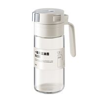 Dispenser pentru Ulei, Flippy, Deschidere si Inchidere Automata a Rezervorul, cu Inductie Gravitationala, 550 ml, 12x7.6x20.5 cm, Alb