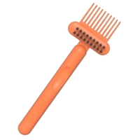 Perie pentru Curatarea Parului, Flippy, din Plastic, 16 x 5 cm, Portocaliu