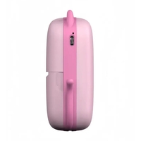 Mini Imprimanta Foto Portabila, Flippy, Incarcare USB, Bluetooth, Model Pisicuta, Print Alb-Negru, Roz