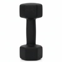 Set gantere din fonta cu invelis neopren, 12 kg cu suport, capete hexagonale, 2x1 kg 2x2 kg 2x3 kg, multicolor