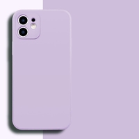 Husa pentru Apple iPhone 14 Pro Vafy, Liquid Silicone, cu Microfibra pe interior, Protectie Antisoc, Grass purple, Mov