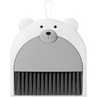 Set Matura si Faras, Flippy, Pentru Birou, din PP, Model Ursulet, 23.5 x 18 cm, Gri