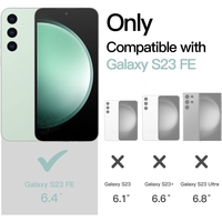 Husa de Protectie Matte TPU, Vafy, pentru Samsung Galaxy S23 FE 5G, Protectie Camera, Antisoc, Antizgariere, Antialunecare, Acoperire Completa, Verde