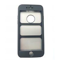 Husa Apple iPhone 8 Full Silicone 360 Negru + Folie de protectie
