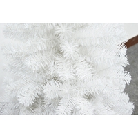 Brad de Craciun artificial cu suport inclus Flippy, 210 cm, 800 ramuri/varfuri, material plastic, suport clasic, fara iluminare, utilizat pentru interior/exterior, alb